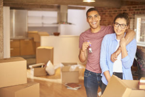 happily moving in after buying a home in a buyer's market